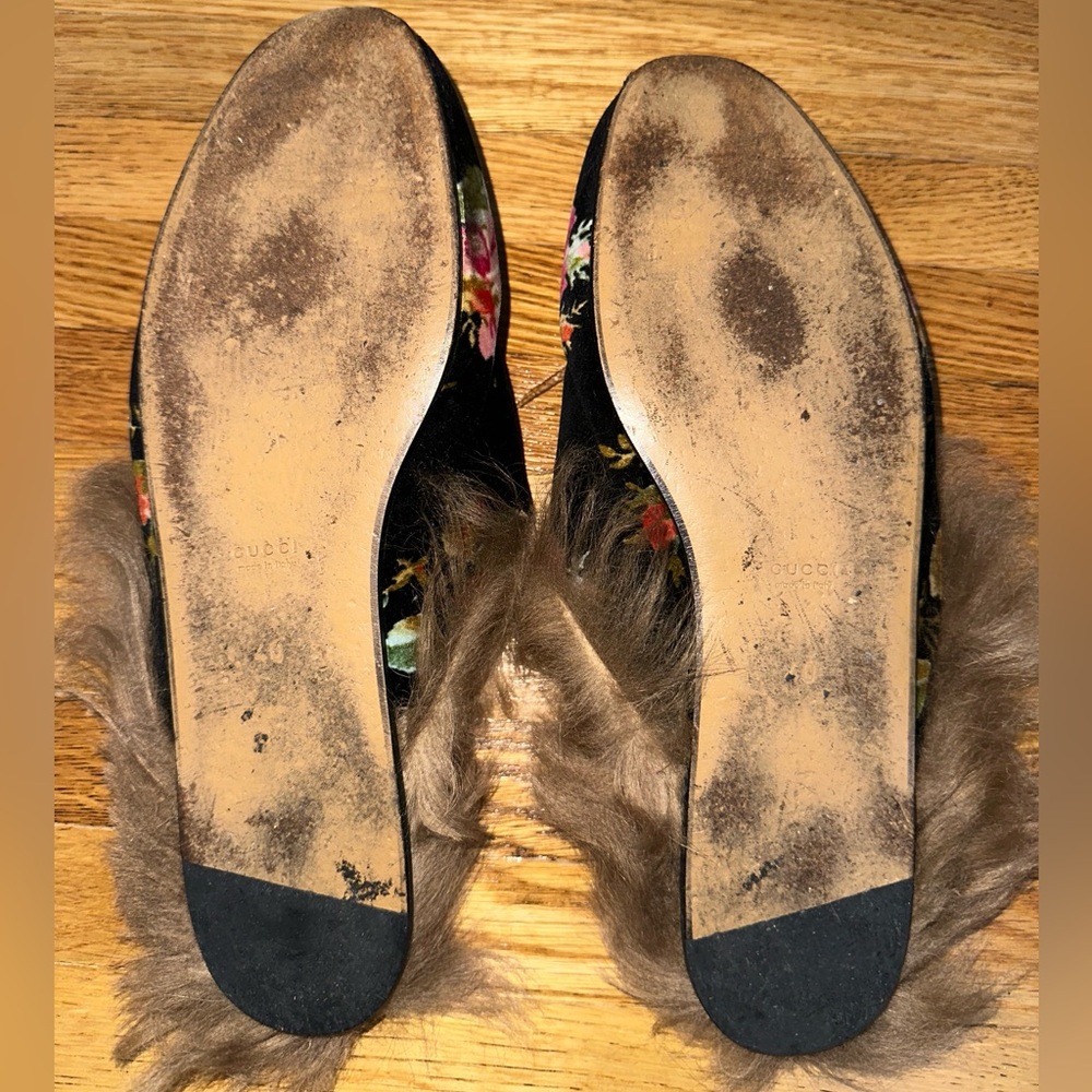 Gucci Princetown Velvet Floral Mike’s - Picture 5 of 5